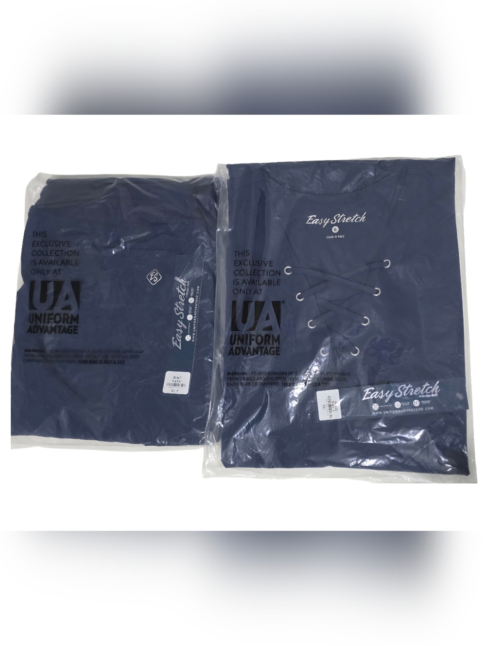 Uniform Advantage Easy Stretch Scub Set Top and Pants Navy XL NWT Fur Friendly - Picture 2 of 14